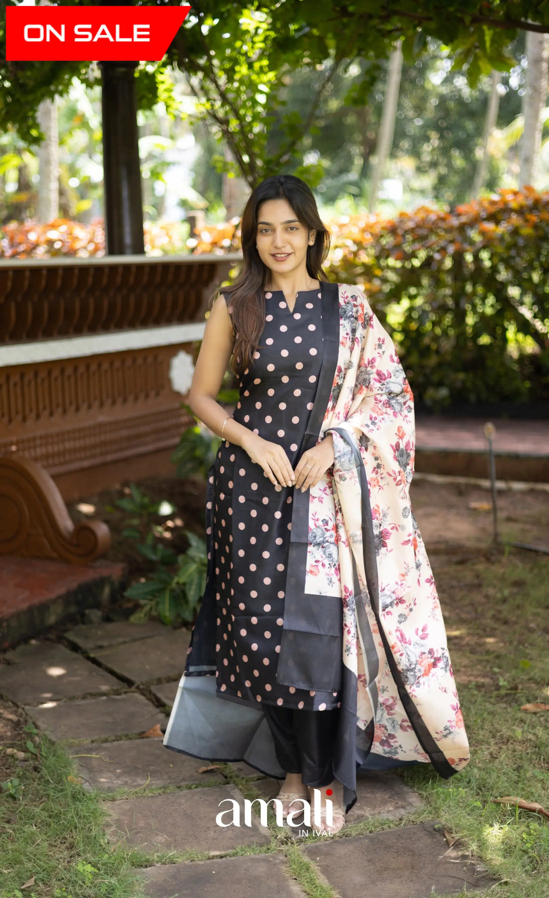 Athira Salwar - Black and Baby pink salwar