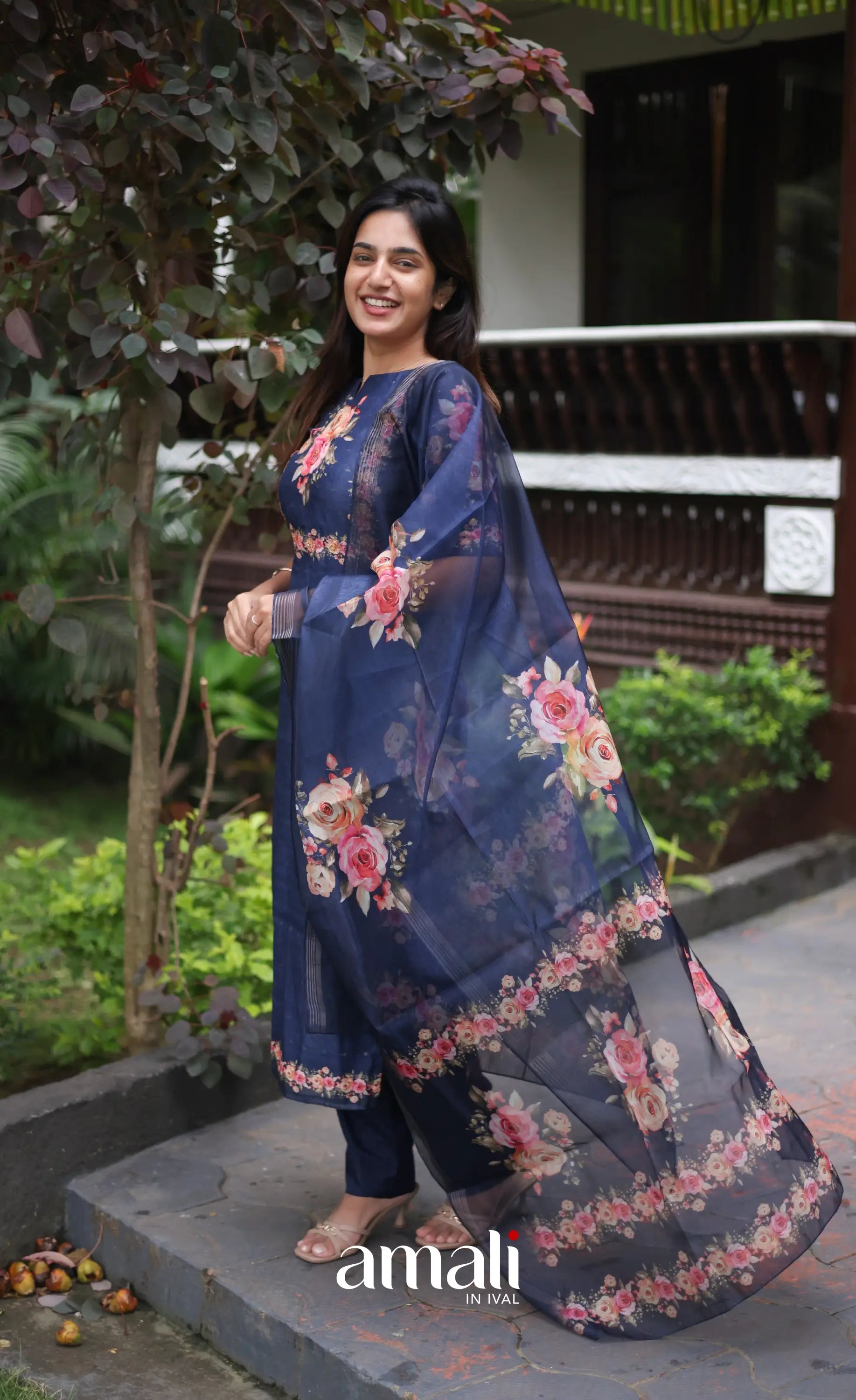 Athira Salwar - Navy Blue salwar