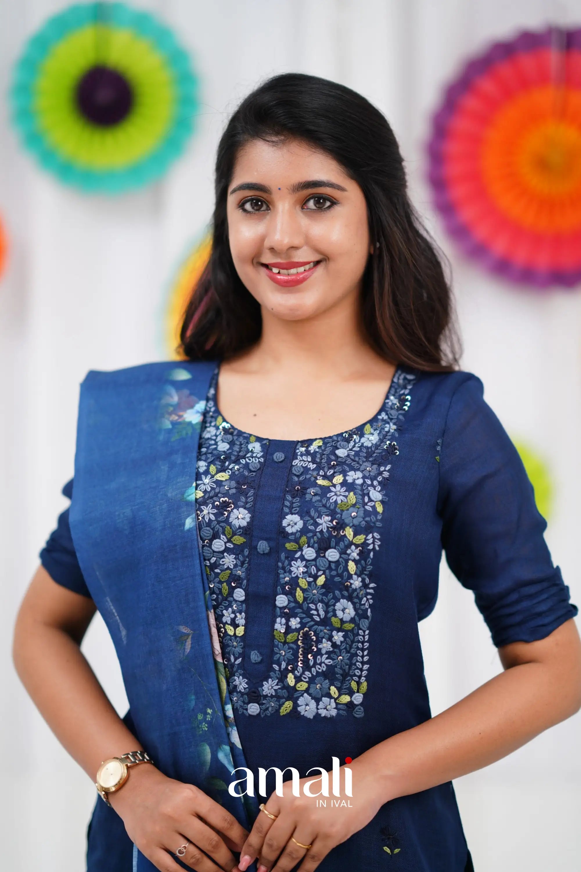 Laila Linen Salwar - Dark Blue salwar