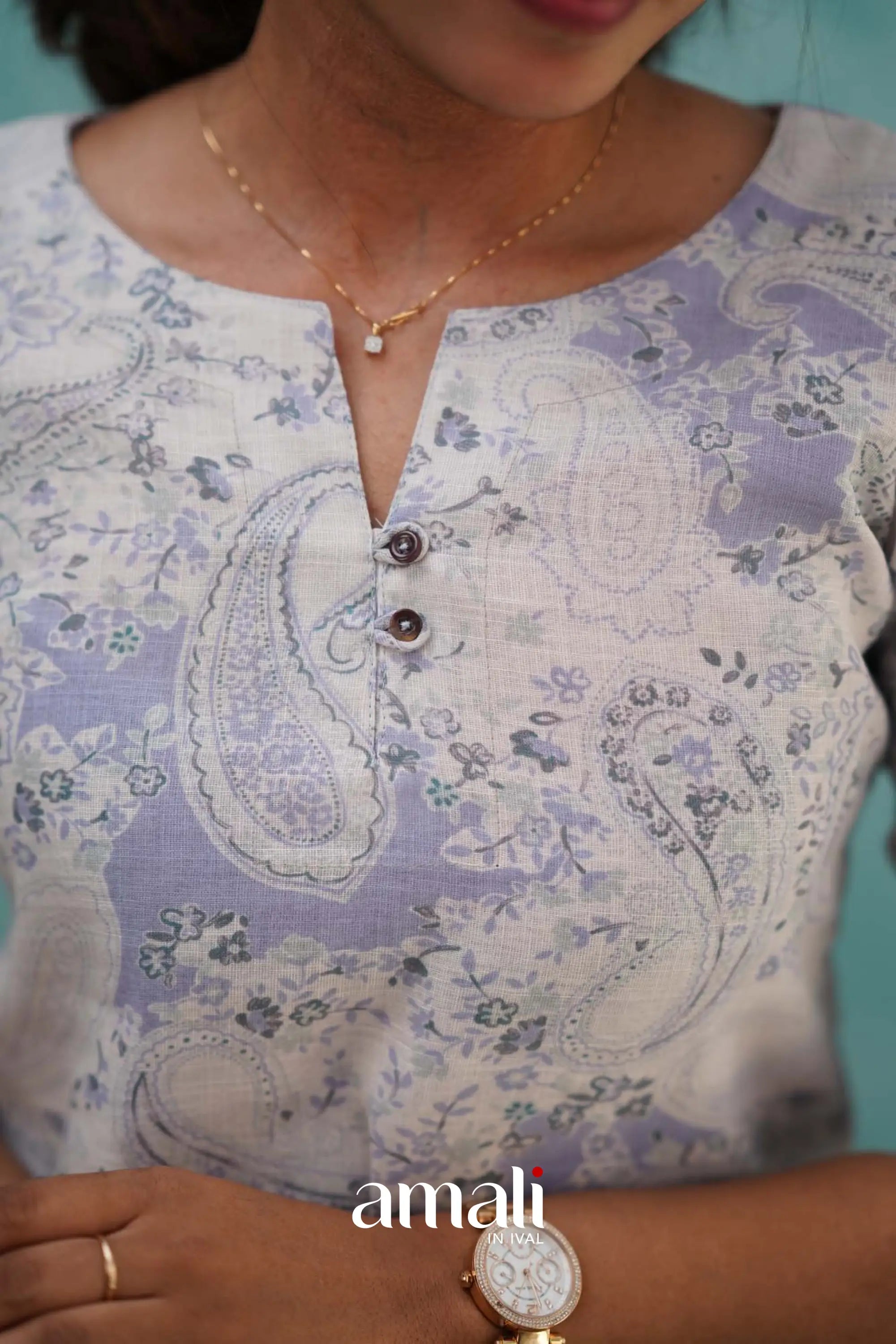 Lavender Semi Linen Co-ord Set Co-ord sets