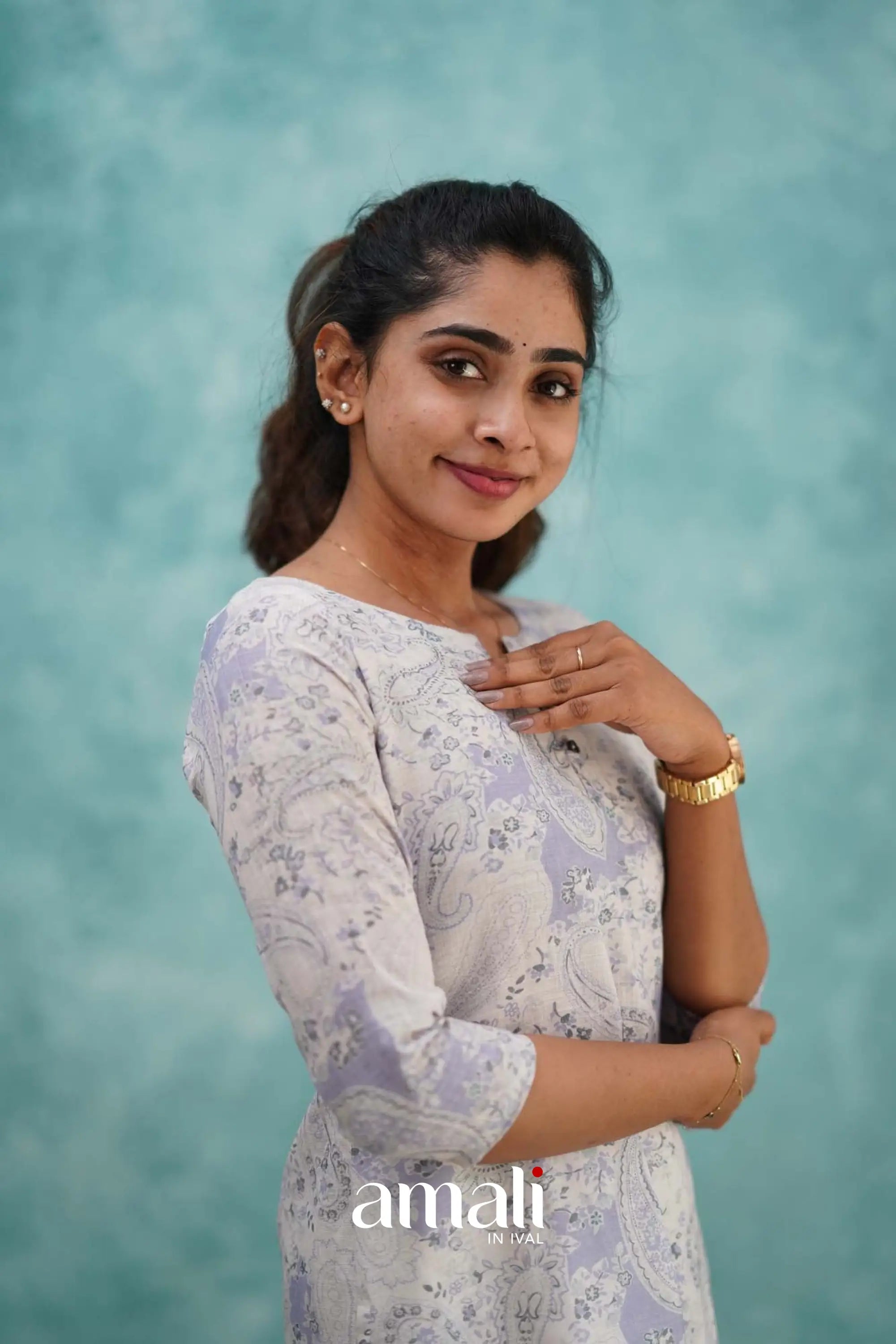 Lavender Semi Linen Co-ord Set Co-ord sets