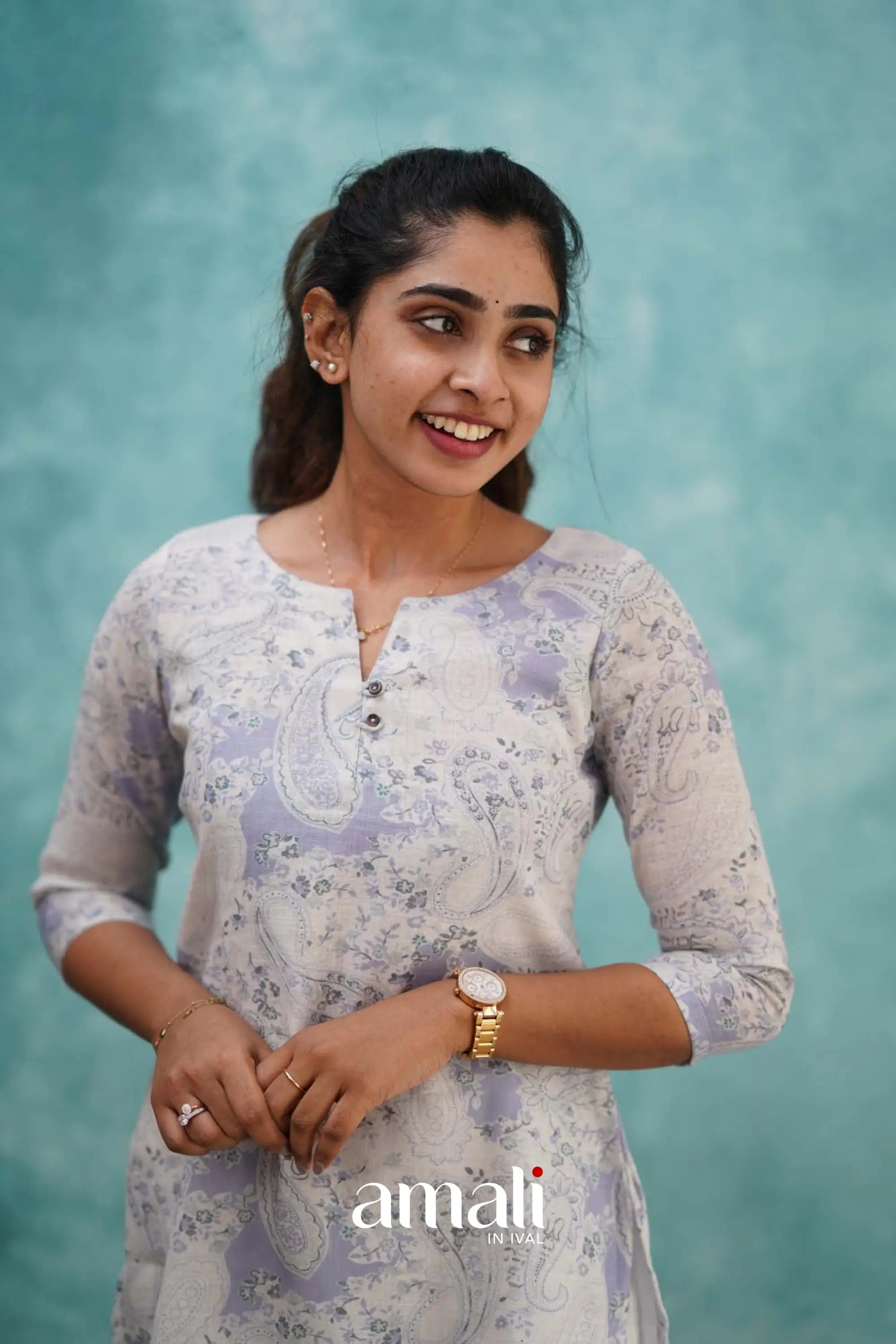 Lavender Semi Linen Co-ord Set Co-ord sets