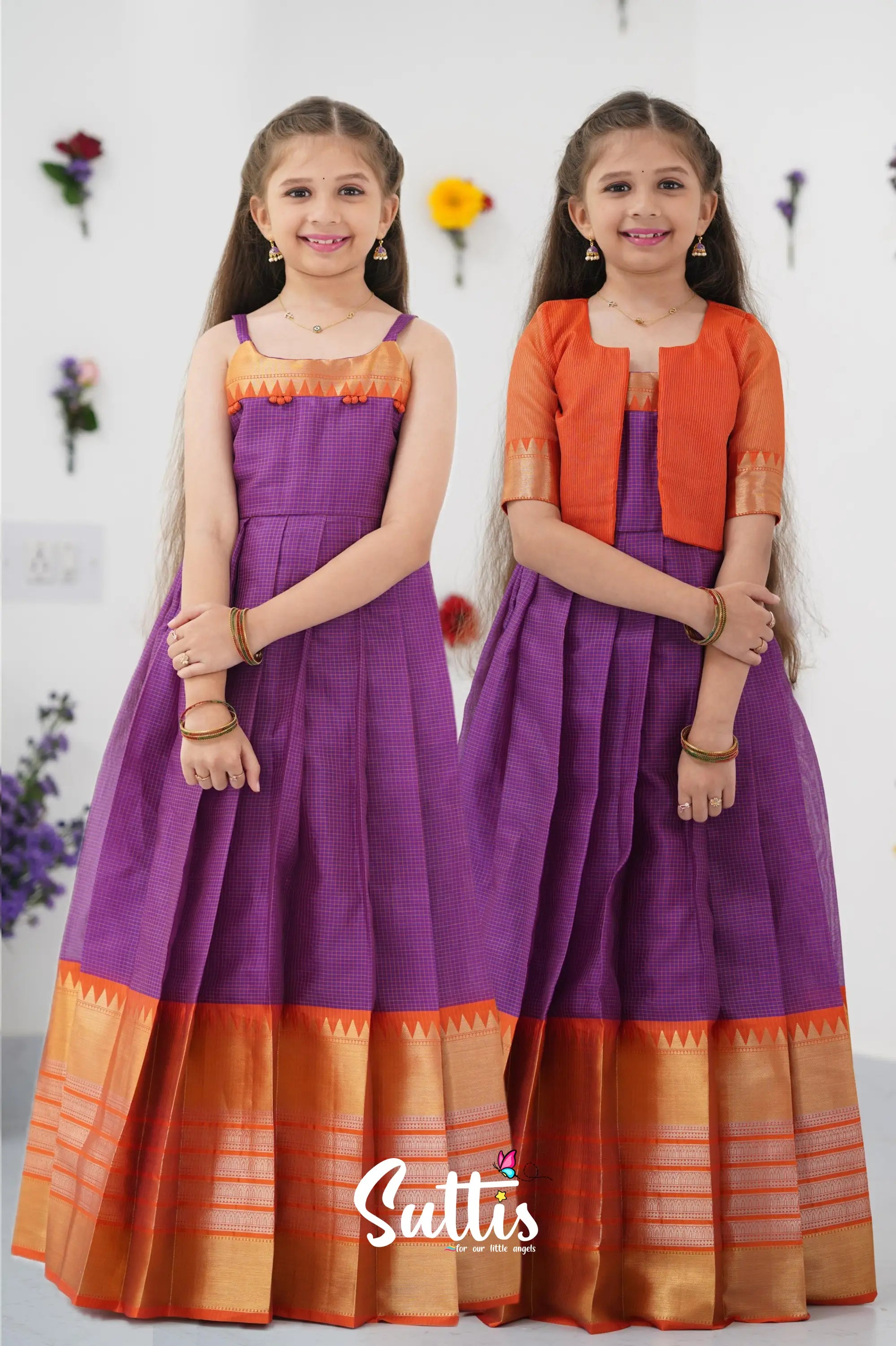 Maya Gown - Purple and Orange Ivalinmabia Maya Gown - Purple and Orange Ivalinmabia
