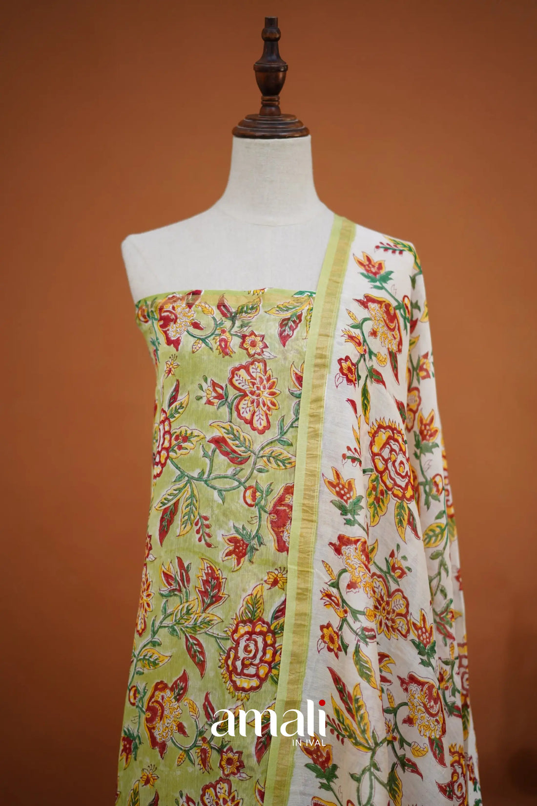 Swara Unstitched Salwar - Pastel Green salwar