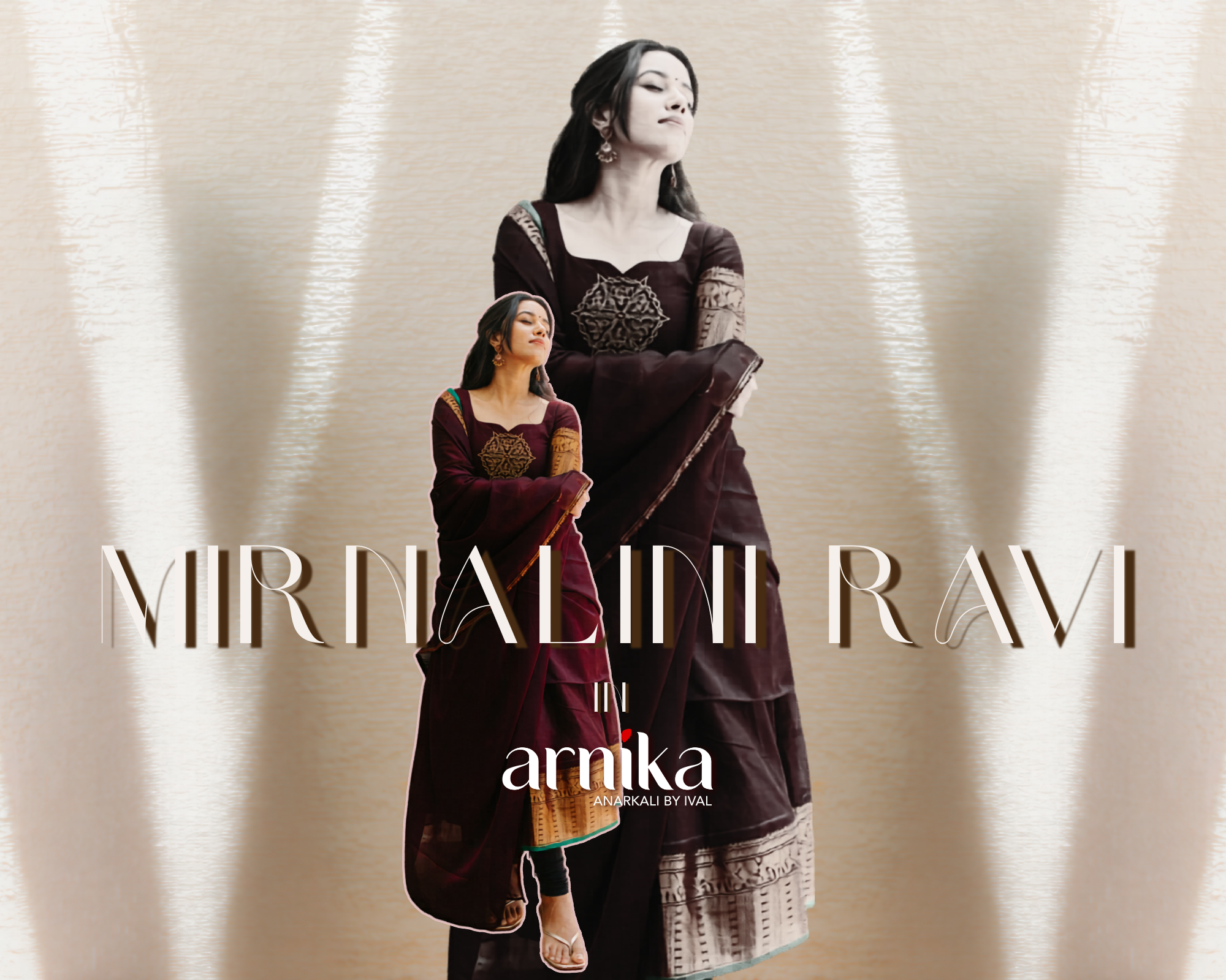 A REFINED FESTIVE STATEMENT — MIRNALINI RAVI IN ARNIKA