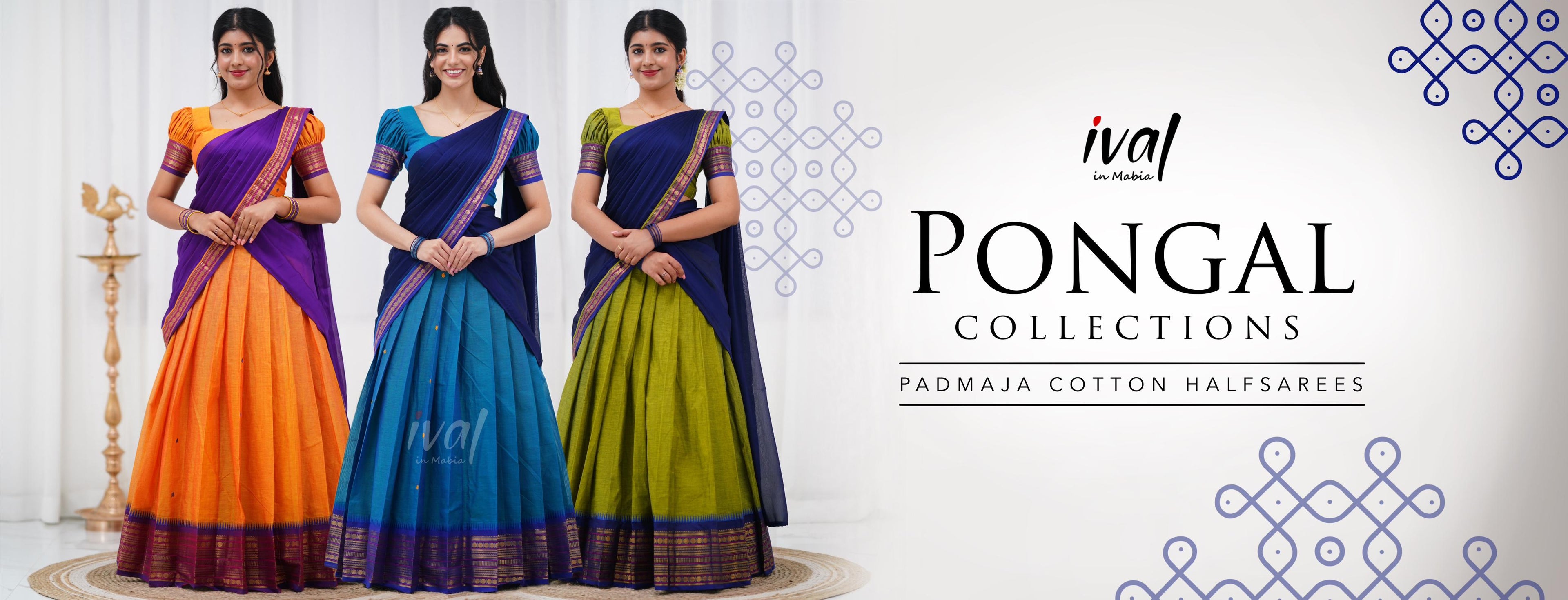 PADMAJA - Cotton Half Sarees