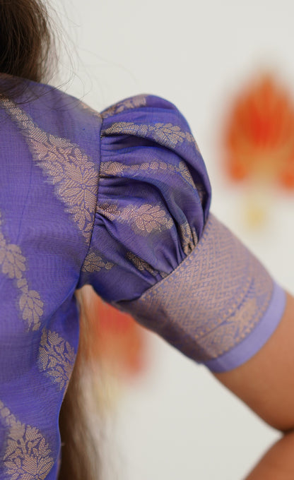 Organza Pavadai Sattai - Lavendera nd Purple