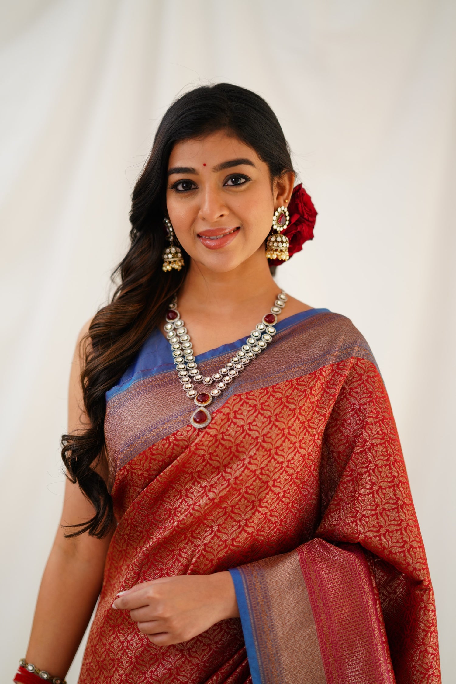 Antara Banarassi Silk Saree - Maroon