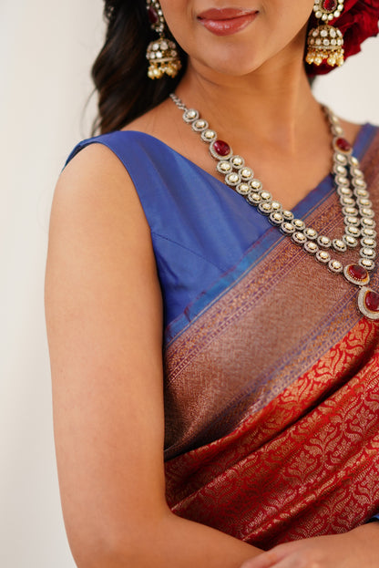 Antara Banarassi Silk Saree - Maroon