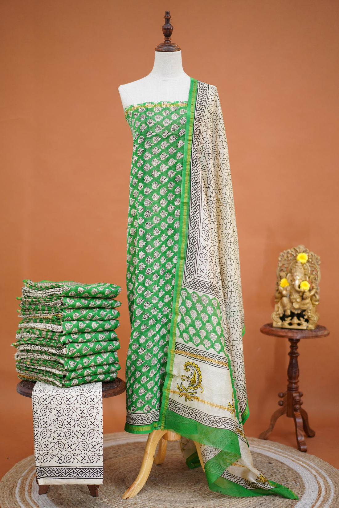 Swara Unstitched Salwar - Green