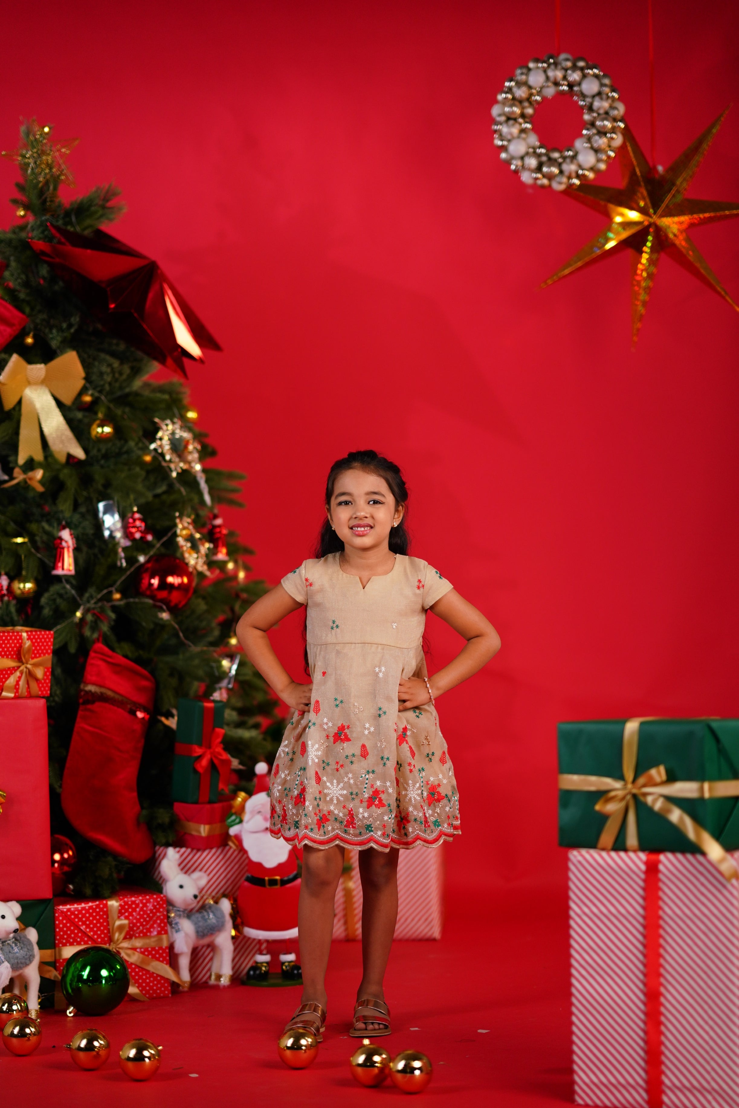 Christmas Frock - Light Cream