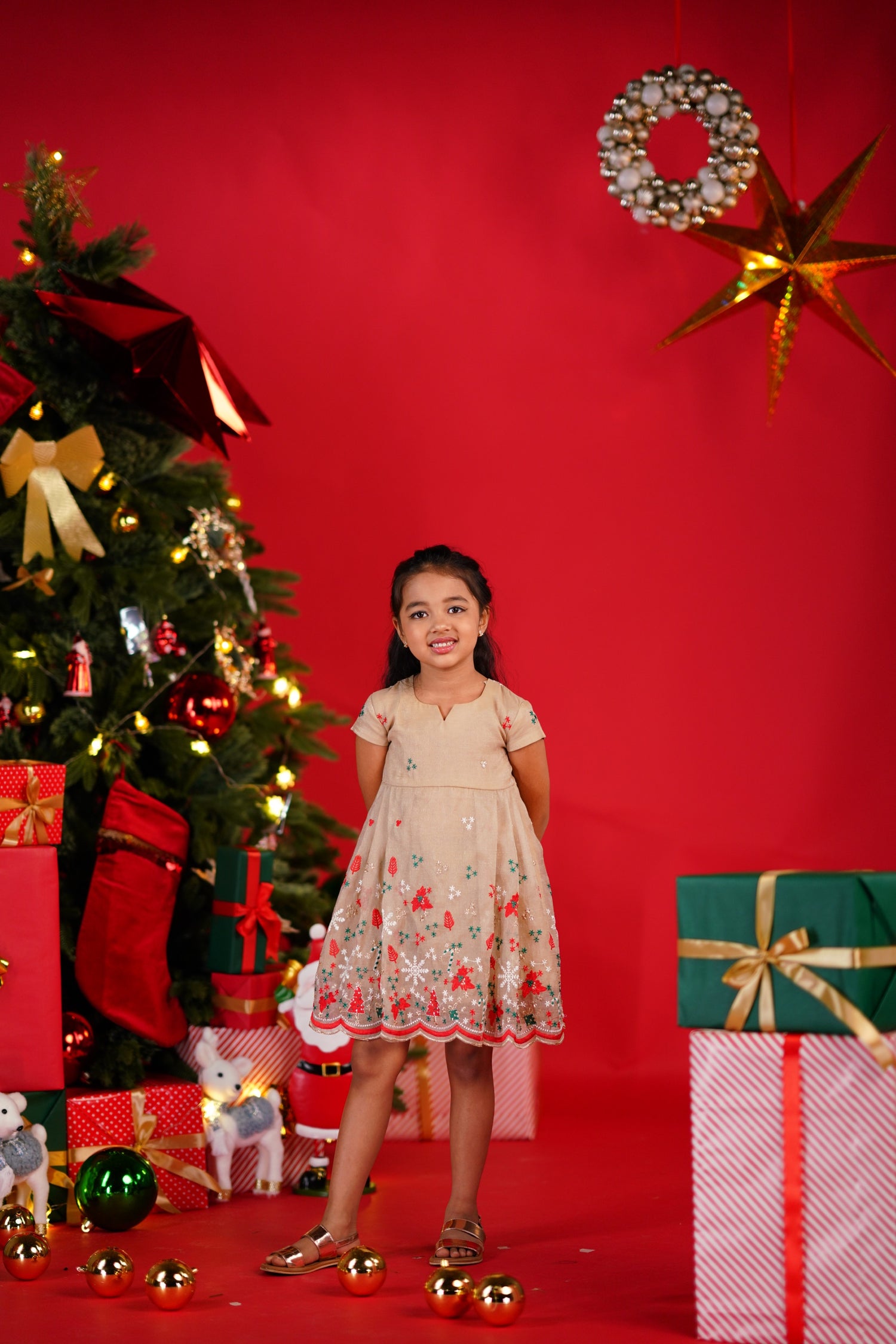 Christmas Frock - Light Cream