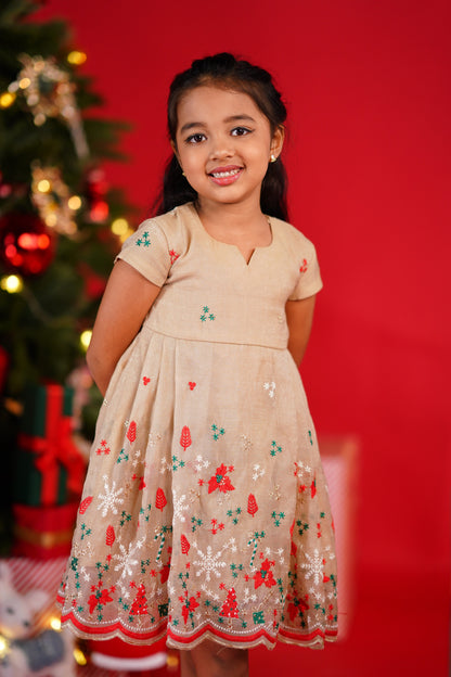 Christmas Frock - Light Cream