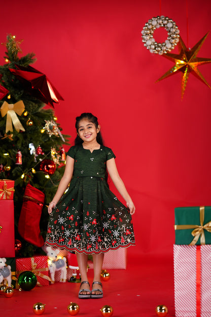 Christmas Frock - Dark Green