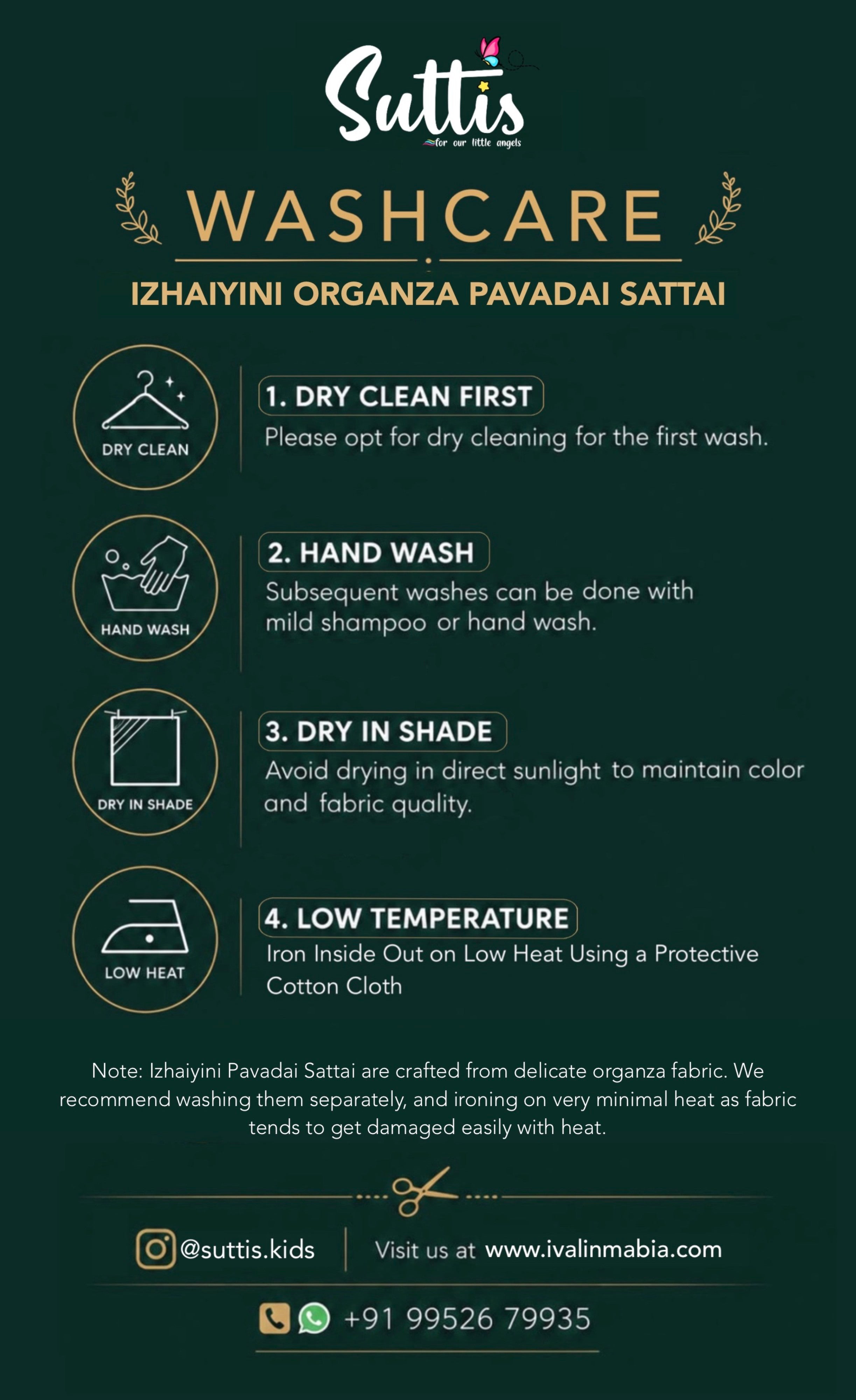 Organza Pavadai Sattai - Yellow and Teal Blue