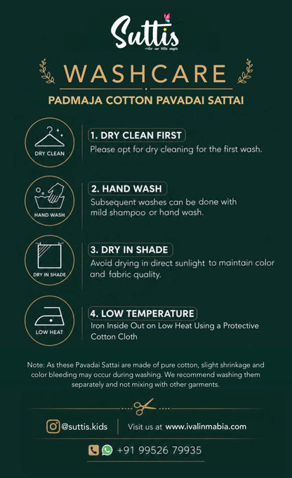 Padmaja - Dark Purple Pavadai Sattai
