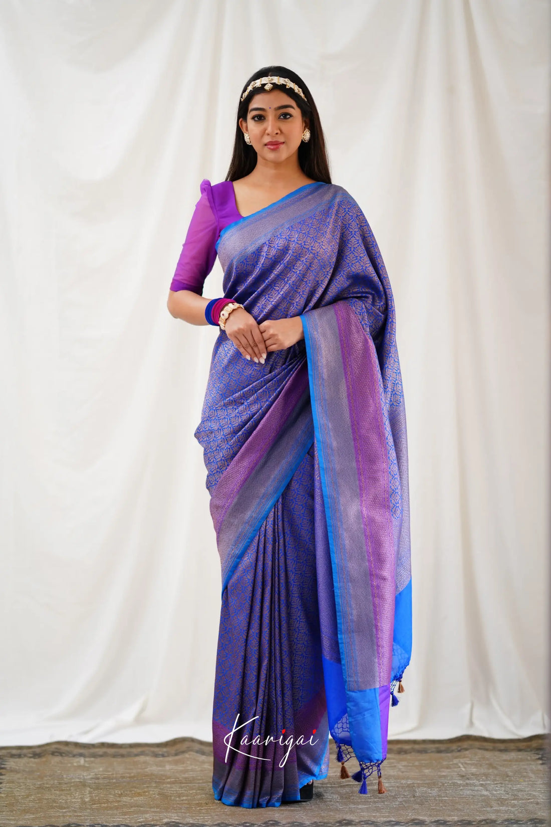 Antara Banarassi Silk Saree - Royal Blue Sarees