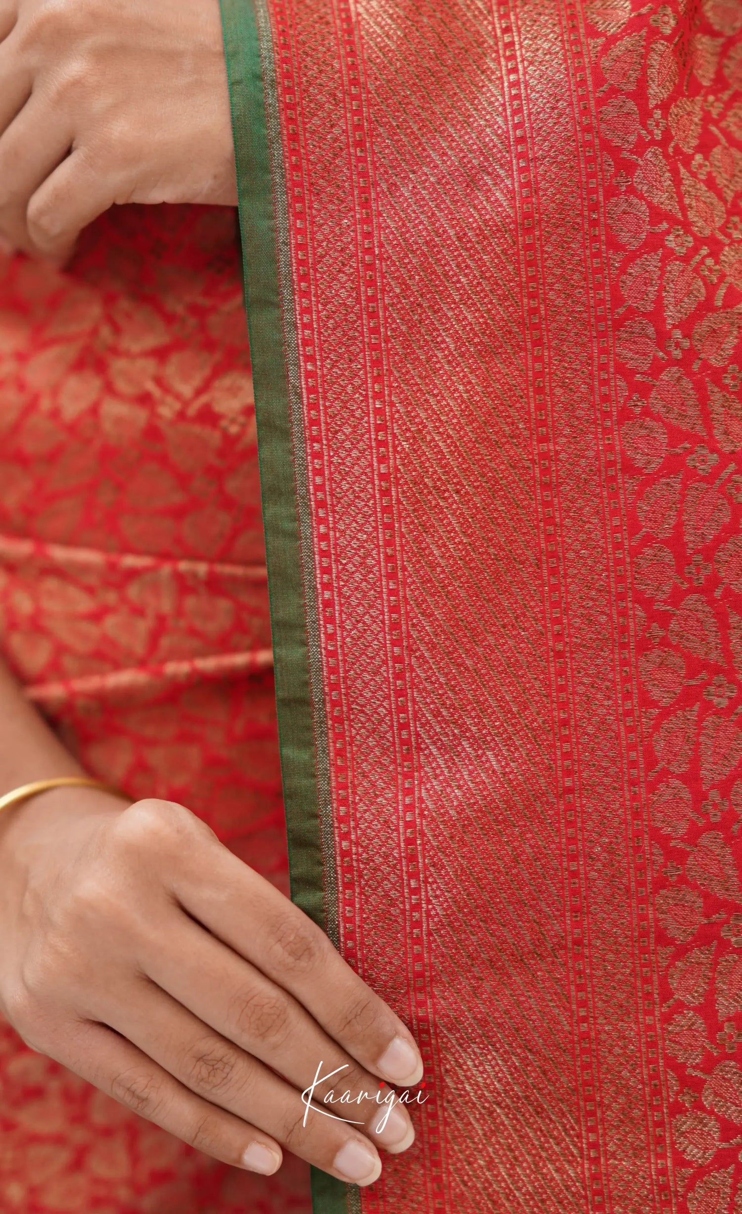 Antara- Red Banarasi Silk Saree Sarees