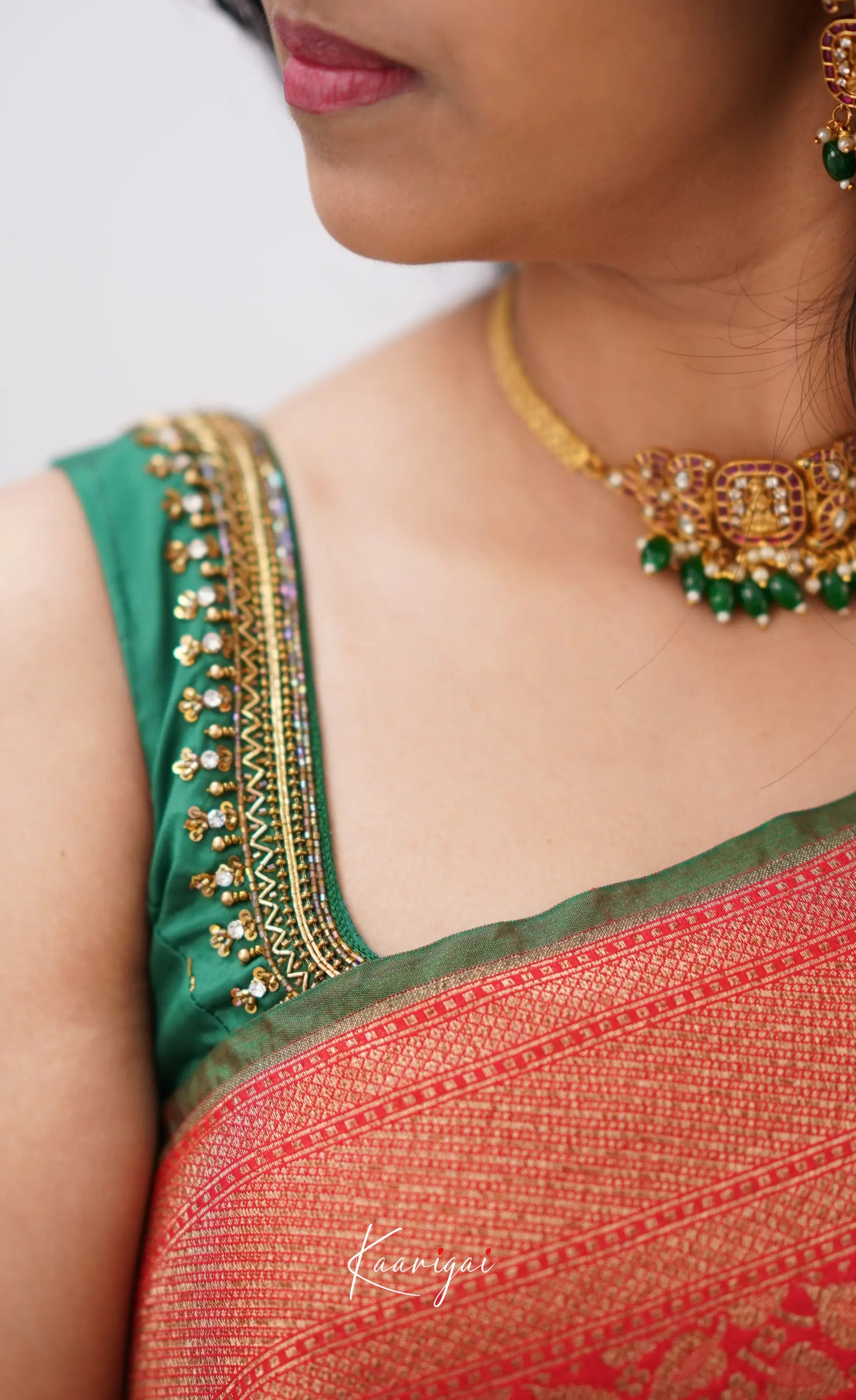 Antara- Red Banarasi Silk Saree Sarees