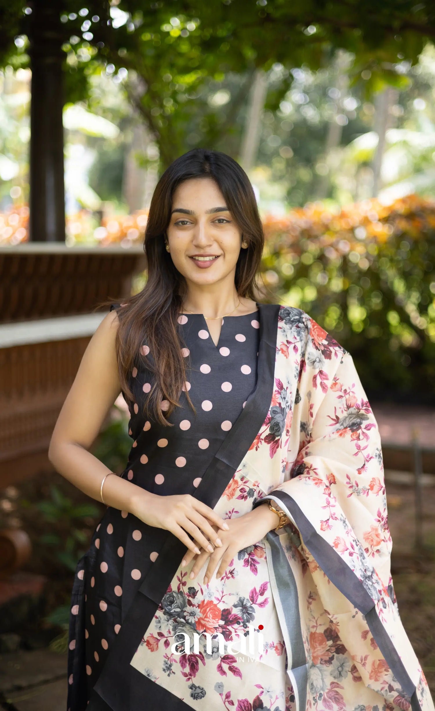 Athira Salwar - Black and Baby pink salwar