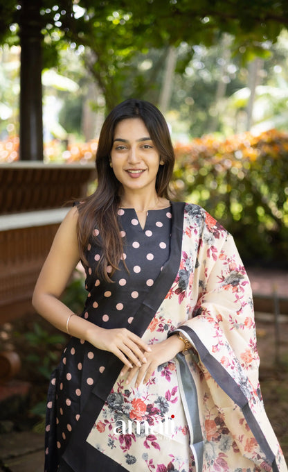 Athira Salwar - Black and Baby pink salwar