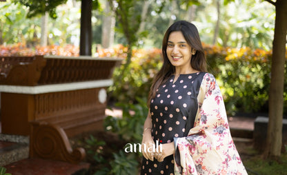 Athira Salwar - Black and Baby pink salwar