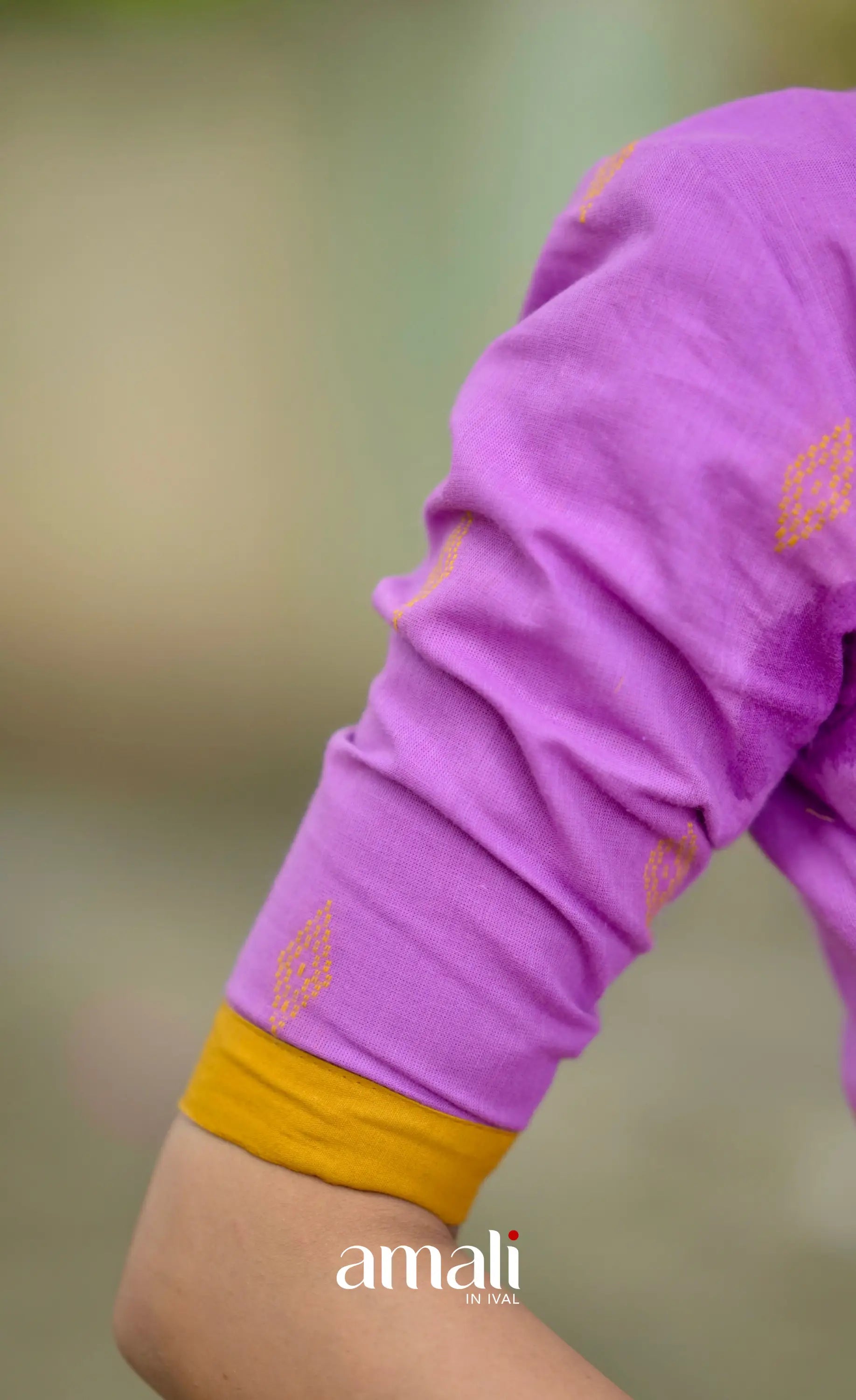 Athira Salwar - Lavender and Mustard salwar