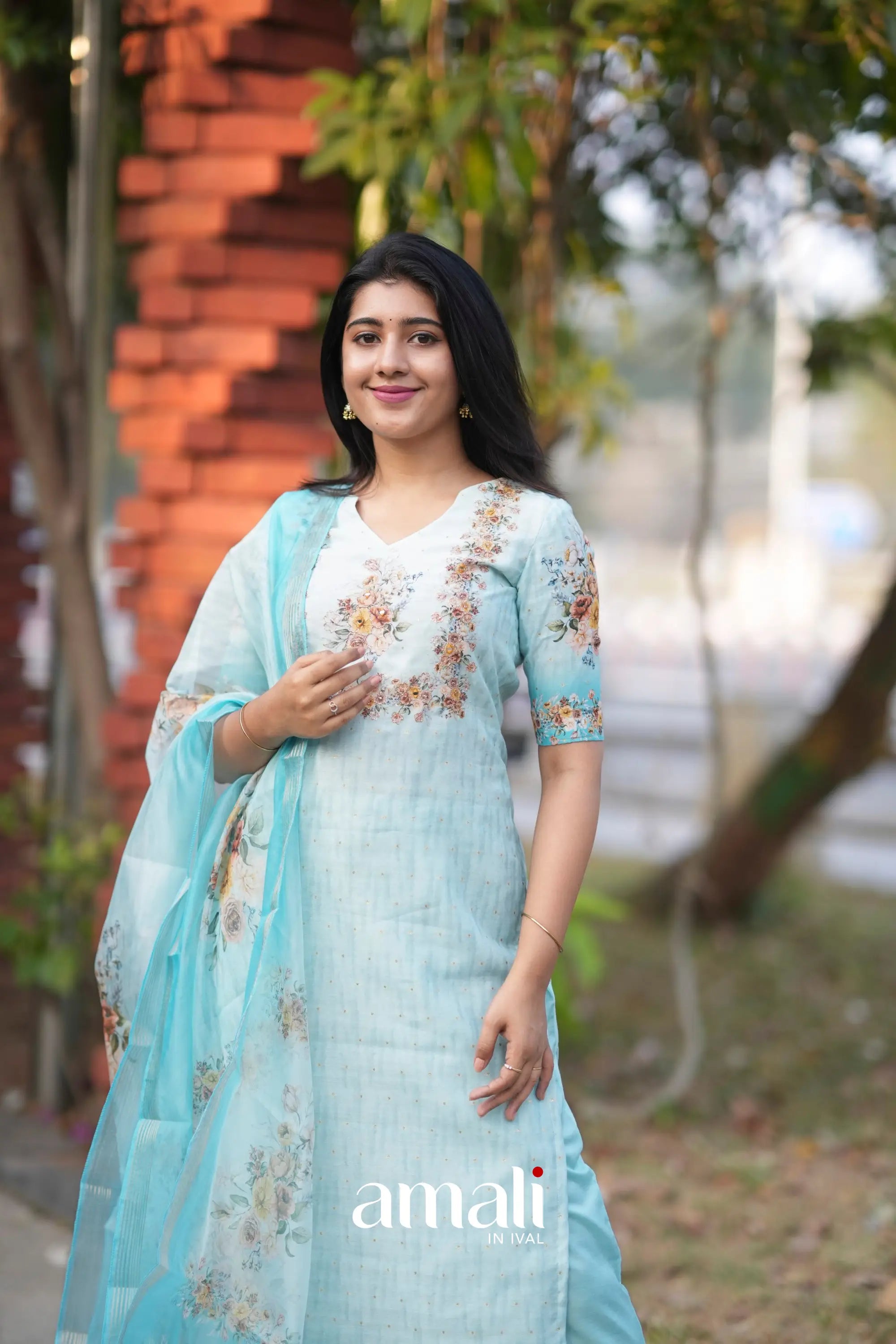 Athira Salwar - Pastel Blue salwar