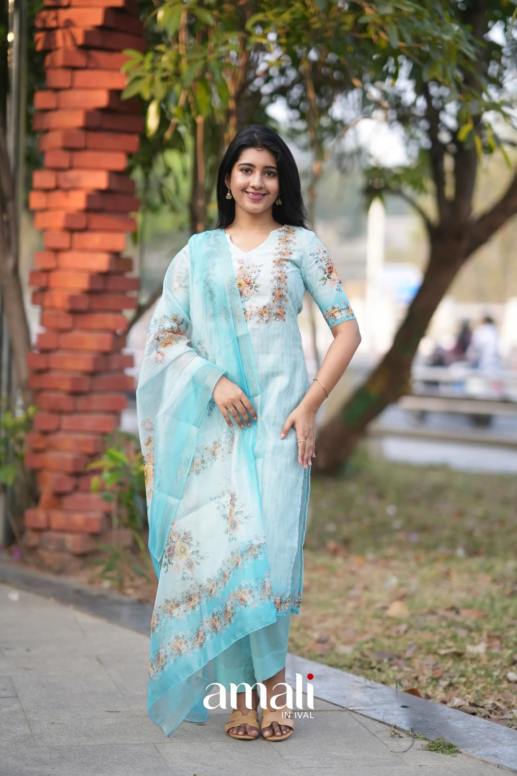 Athira Salwar - Pastel Blue salwar
