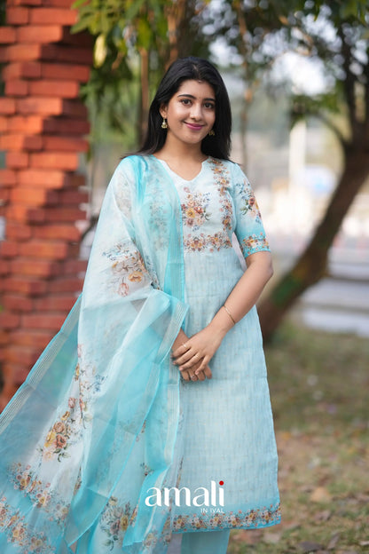 Athira Salwar - Pastel Blue salwar