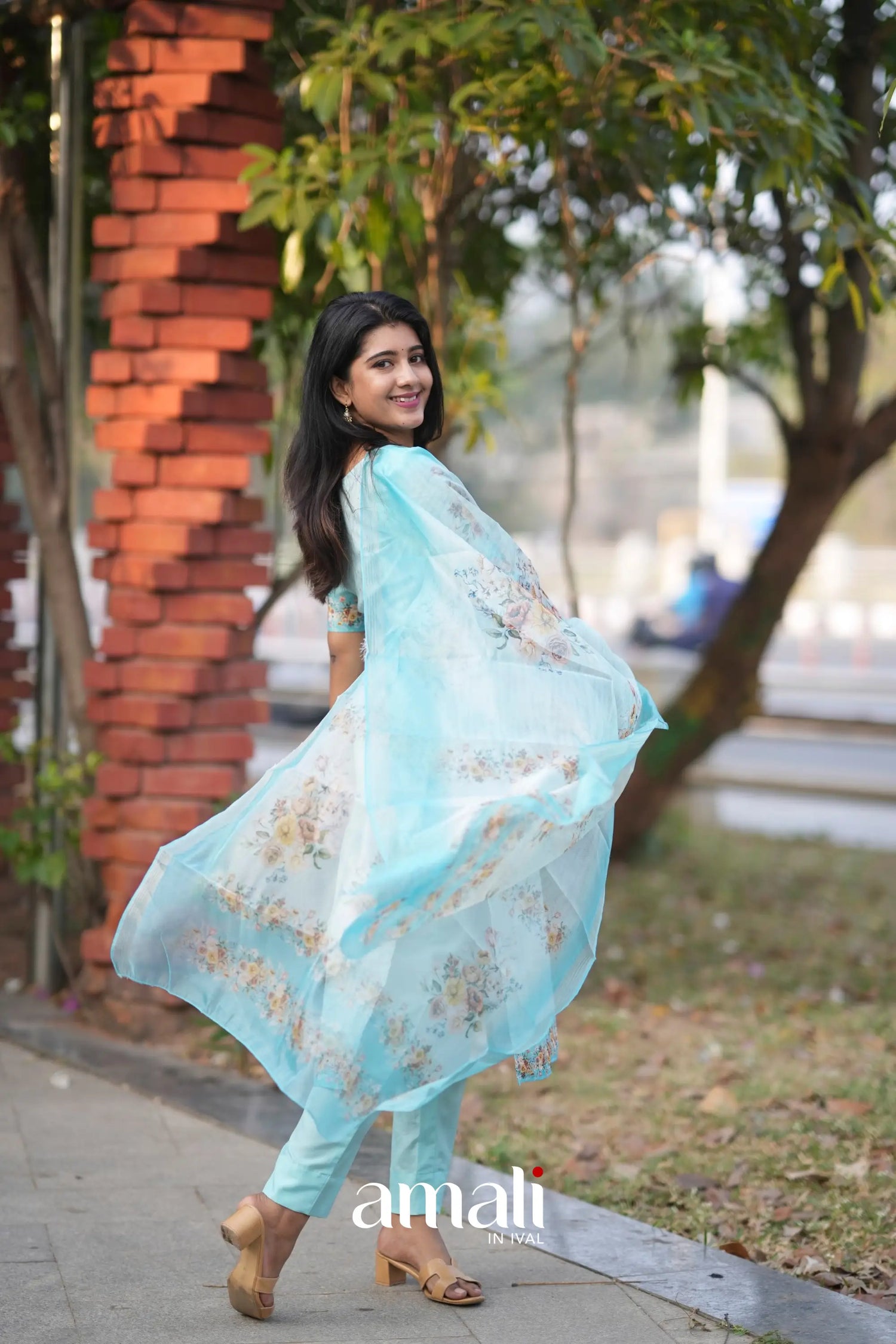 Athira Salwar - Pastel Blue salwar