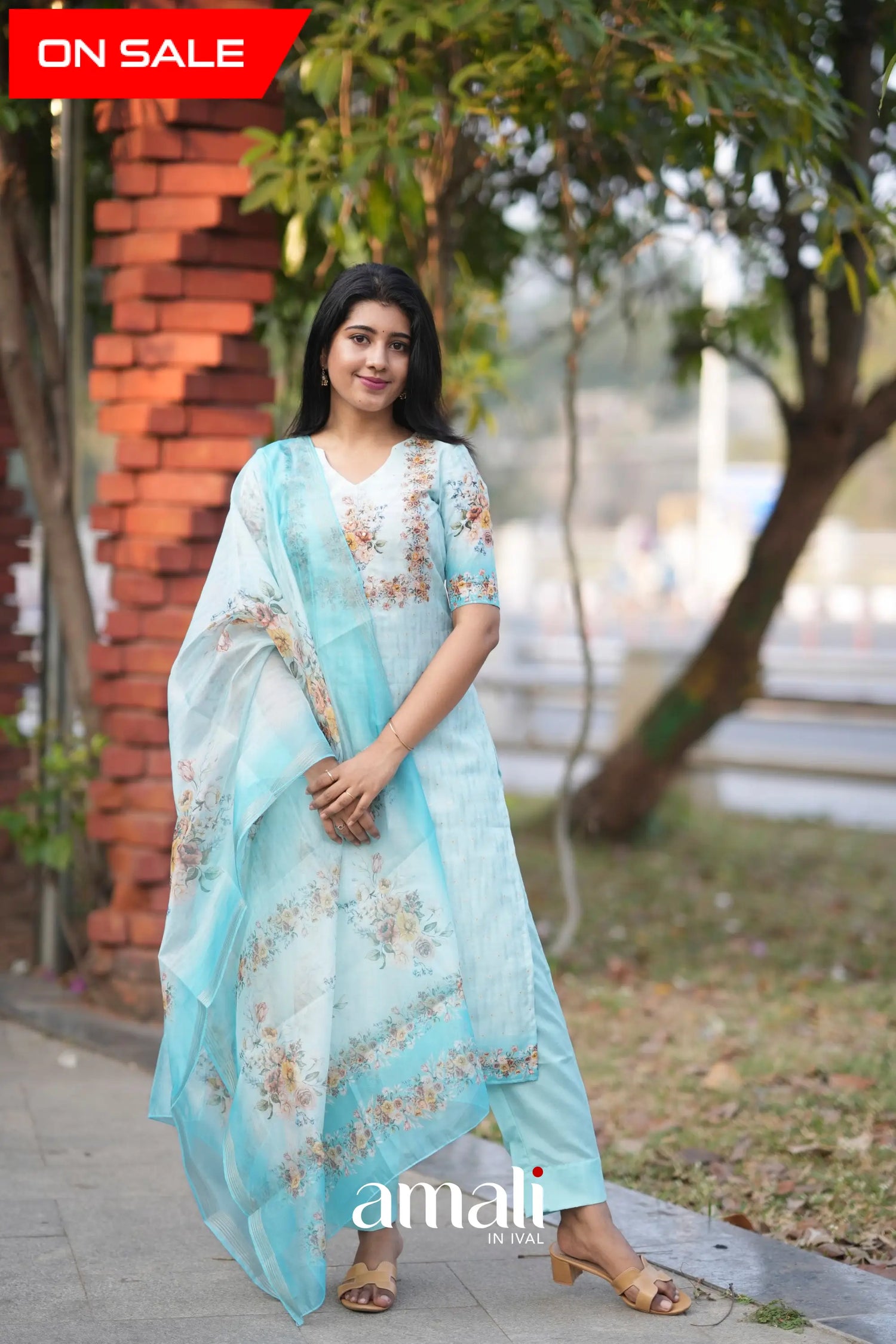 Athira Salwar - Pastel Blue salwar