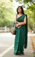 Azhagi - Dark Green Cotton Saree Sarees