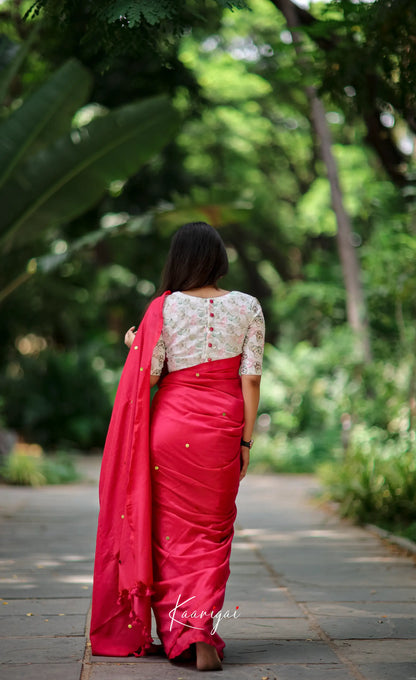 Azhagi- Pink Cotton Saree Sarees