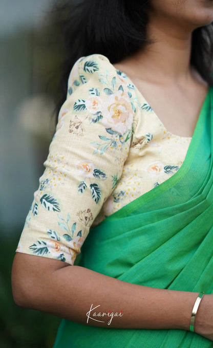 Azhagi - Sea Green Cotton Saree Sarees