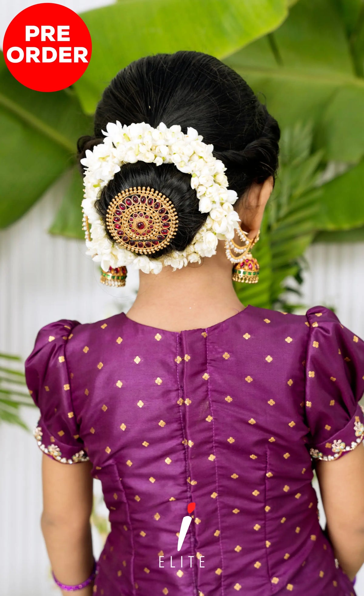 Banarassi Silk Pavadai Sattai - Pastel Blue and Purple Kids-Suttis