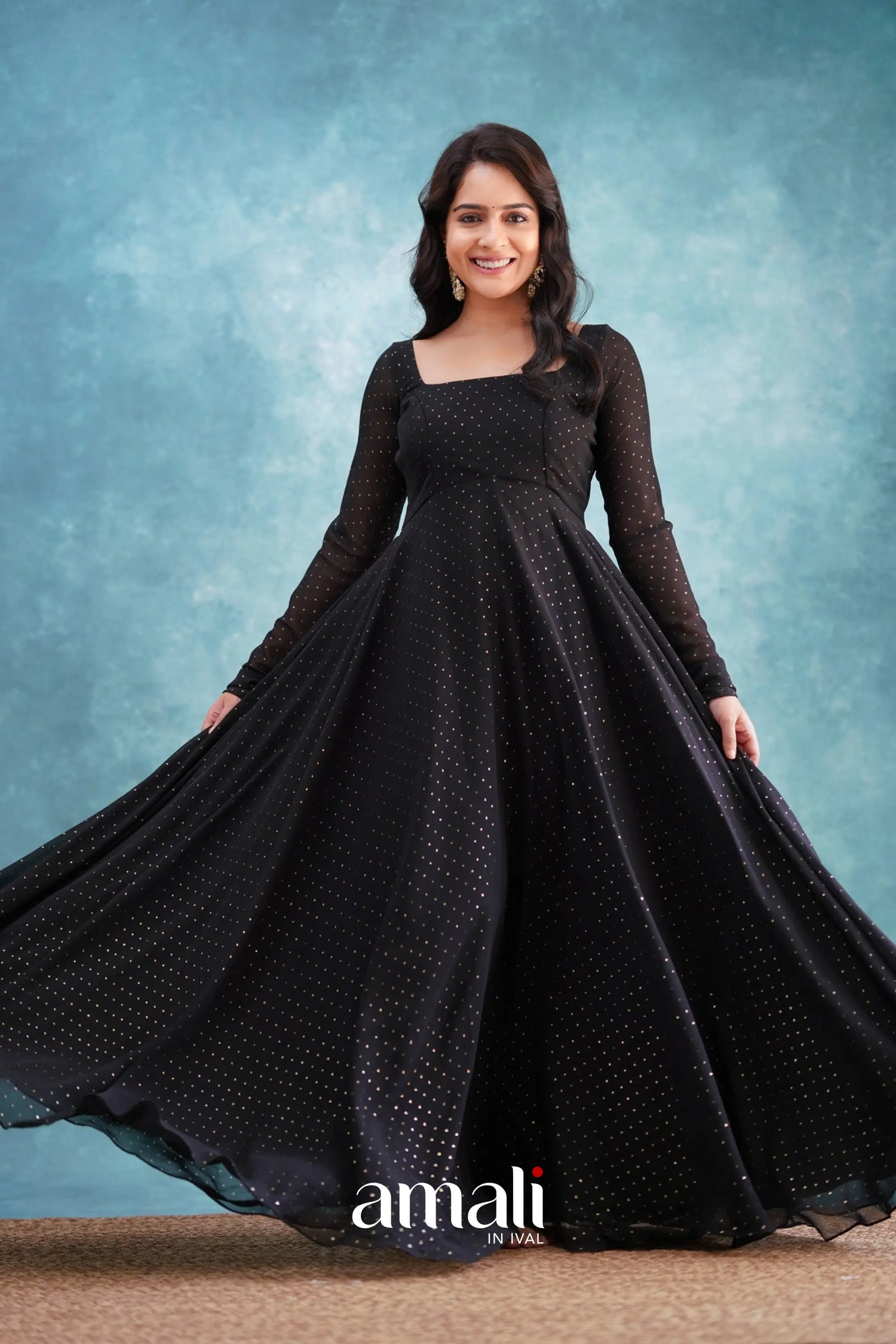 Black Georgette Anarkali Ivalinmabia Black Georgette Anarkali Ivalinmabia