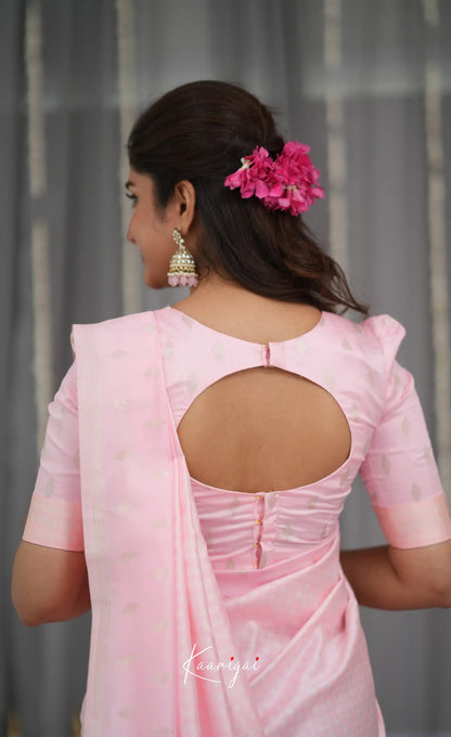 Blended Silk Saree - Baby Pink Sarees