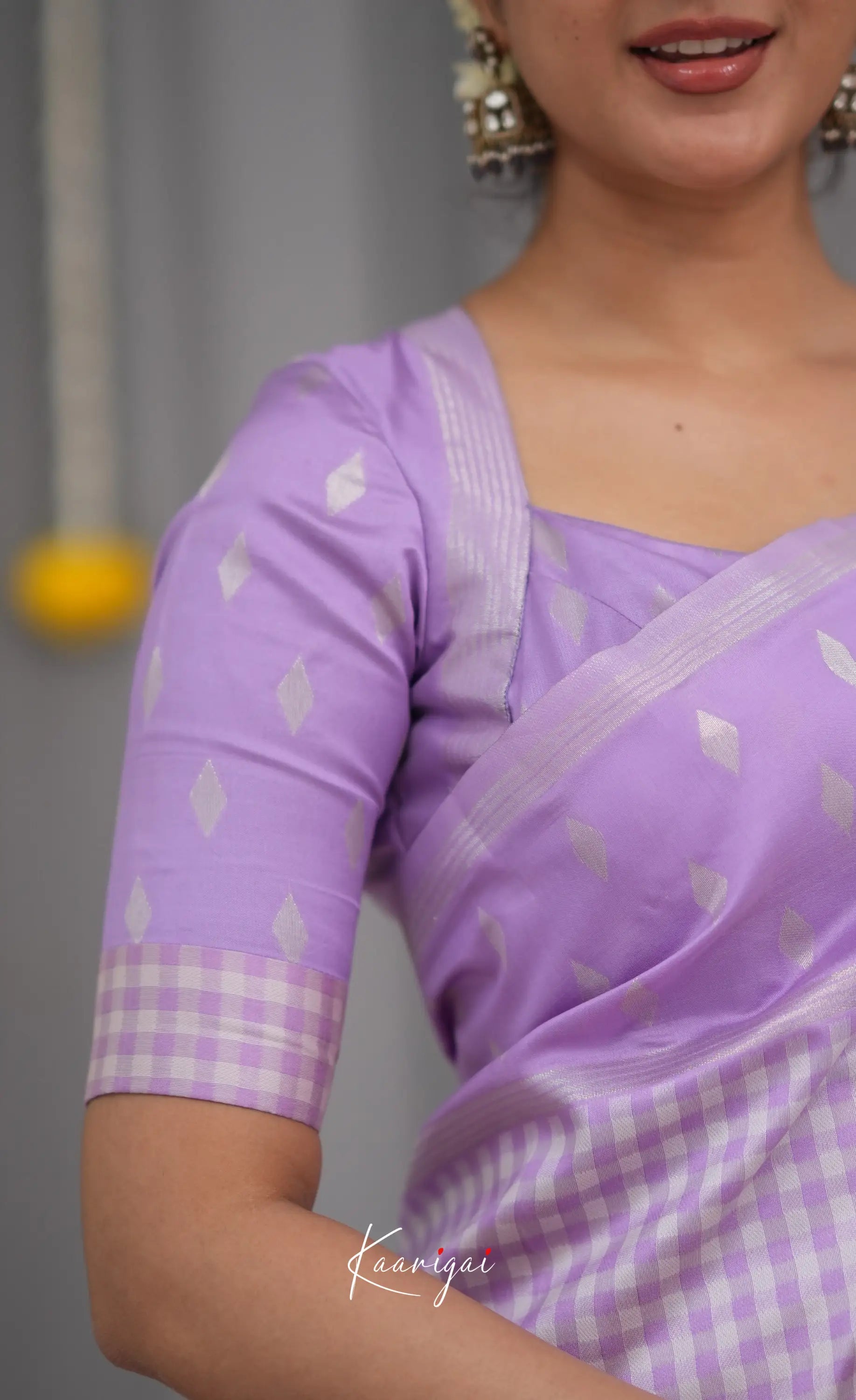 Blended Silk Saree - Lavender Sarees