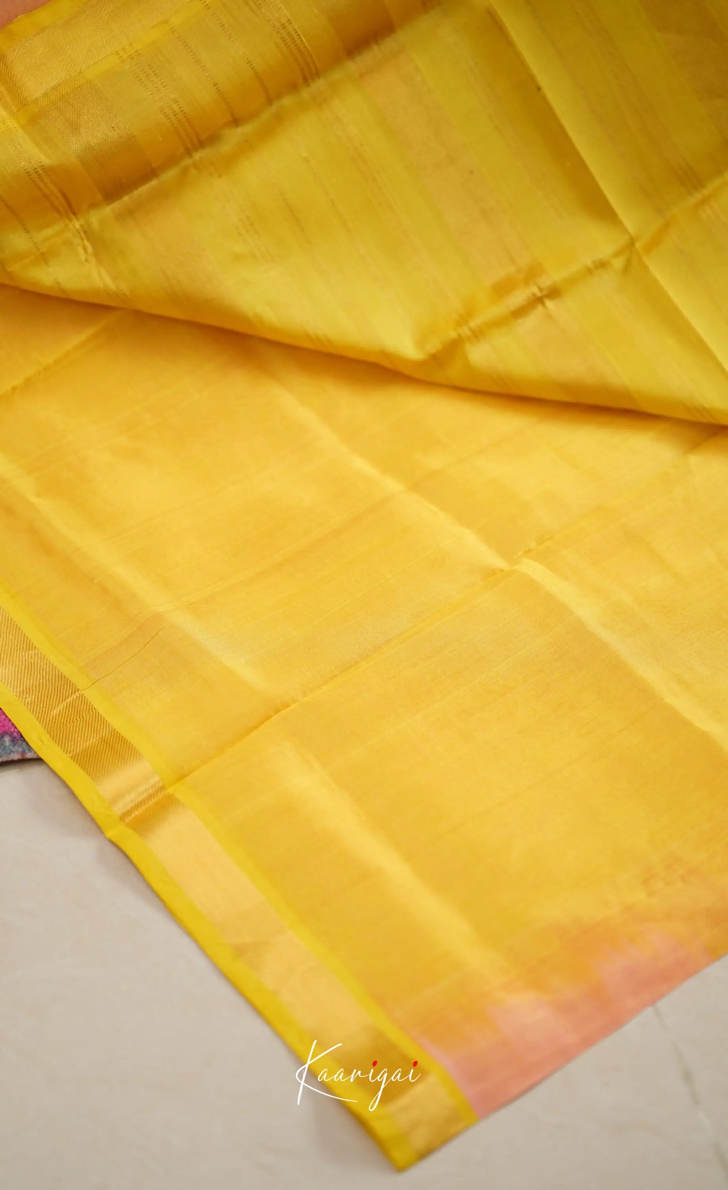 Chaarvi- Baby Pink With Greenish Yellow Kanchi Silk Cotton Saree Sarees