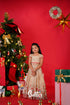 Christmas Croptop & Skirt - Light Cream Kids-Suttis