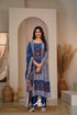 Dark Blue Crepe Salwar Anarkalis