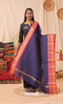 Dark Blue With Pink Chettinad Cotton Dupatta salwar