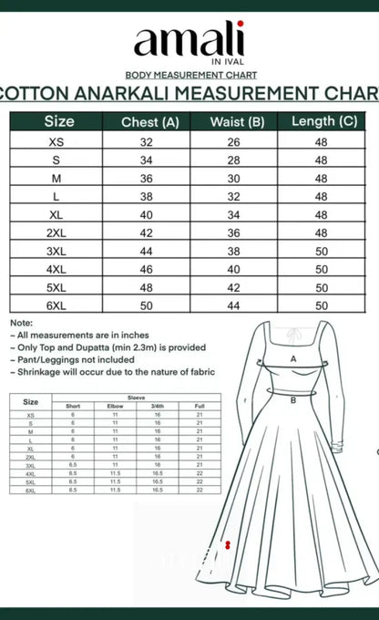 Purple and Green Narayanpet Cotton Anarkali - Anarkalis