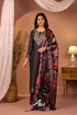 Dark Grey Mulmul Cotton Salwar Anarkalis