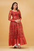 Deep Red Organza Gown Gown