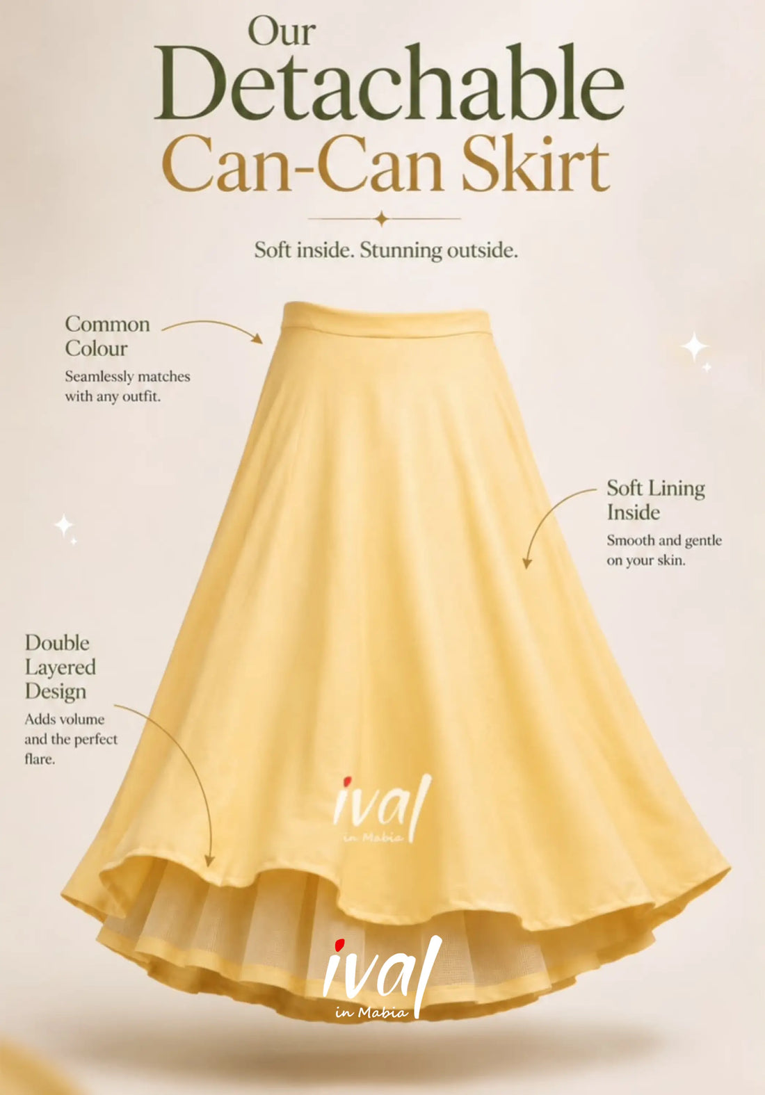Detachable Can-Can Skirt