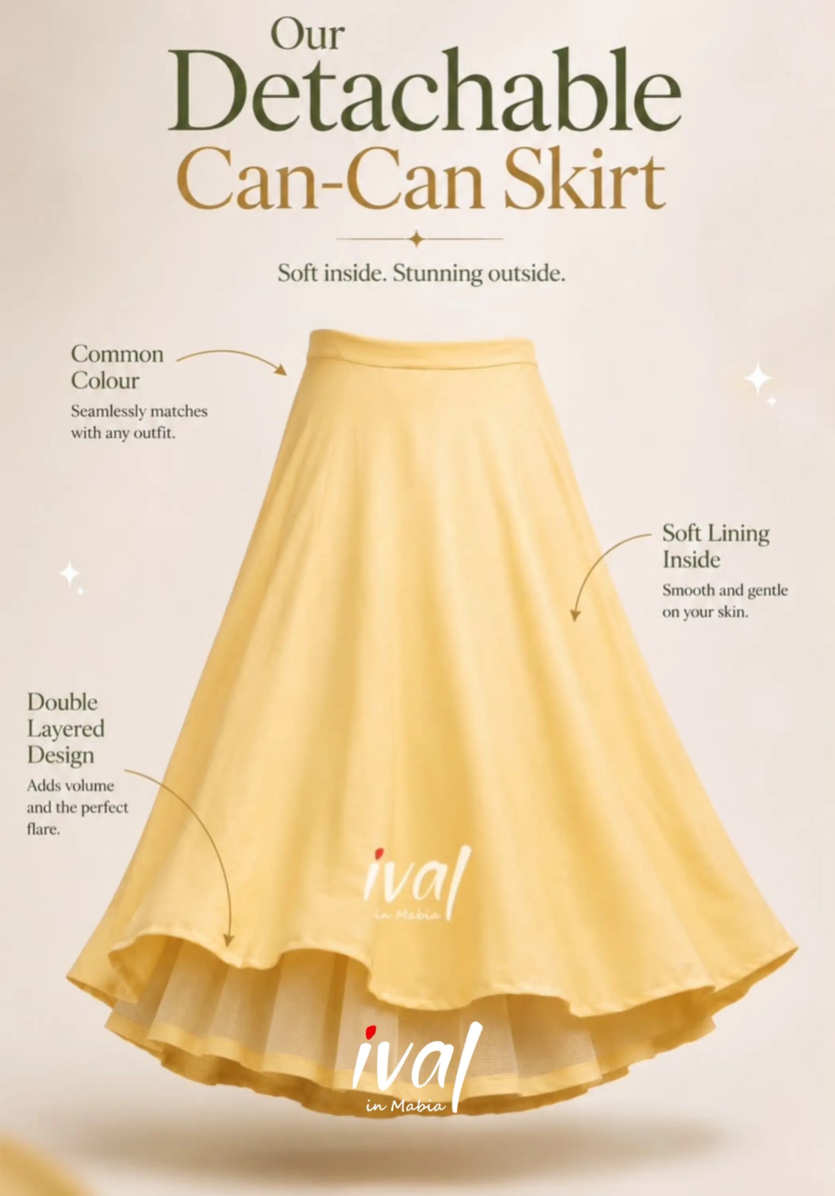 Detachable Can-Can Skirt