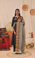 Dusty Green With Black Chettinad Cotton Dupatta salwar