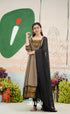Elephant grey and Black Chettinad Cotton Anarkali - Anarkalis